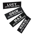 Personalized Dog Collar with Custom Name Patch - L (patch 40 × 150 mm)