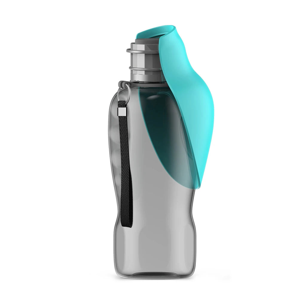 800ml Portable Leak-Resistant Pet Water Bottle - Turquoise