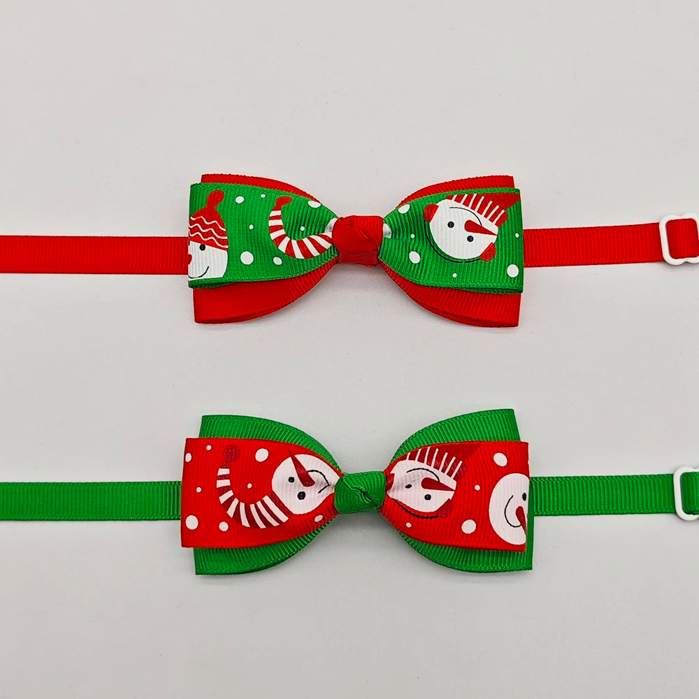 Christmas Pet Bow Ties – 10-Pack – product photo 2