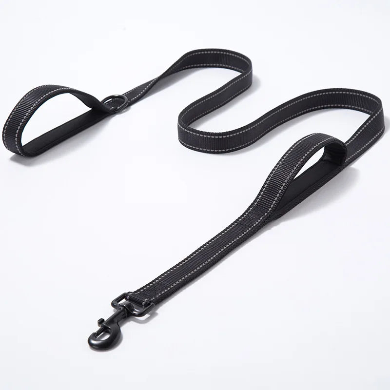 Double-Handle Reflective Training Dog Leash