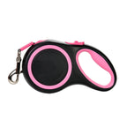 Heavy-Duty Retractable Dog Leash - Rose