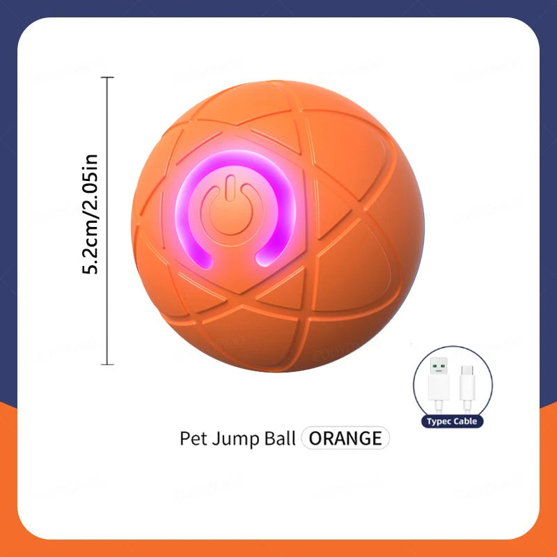 USB Rechargeable Interactive Dog Ball - Orange X