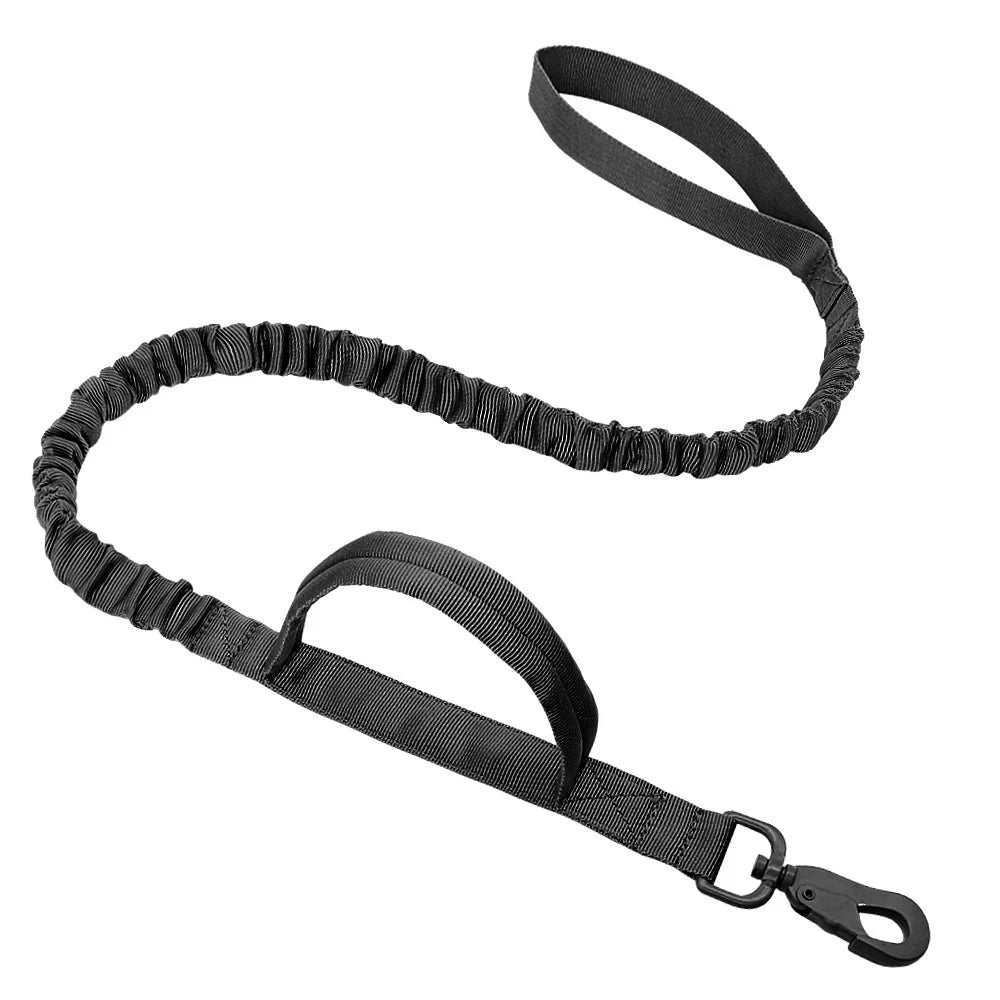 Tactical Harness & Leash Set for Small Pets - Black Leash