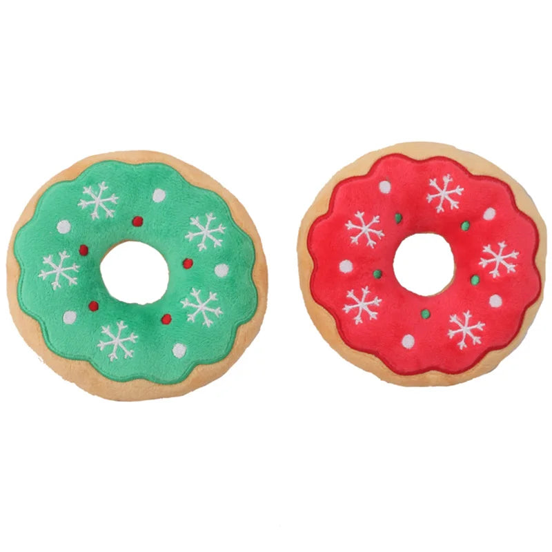 Christmas Squeaky Plush Dog Toys – product photo 4