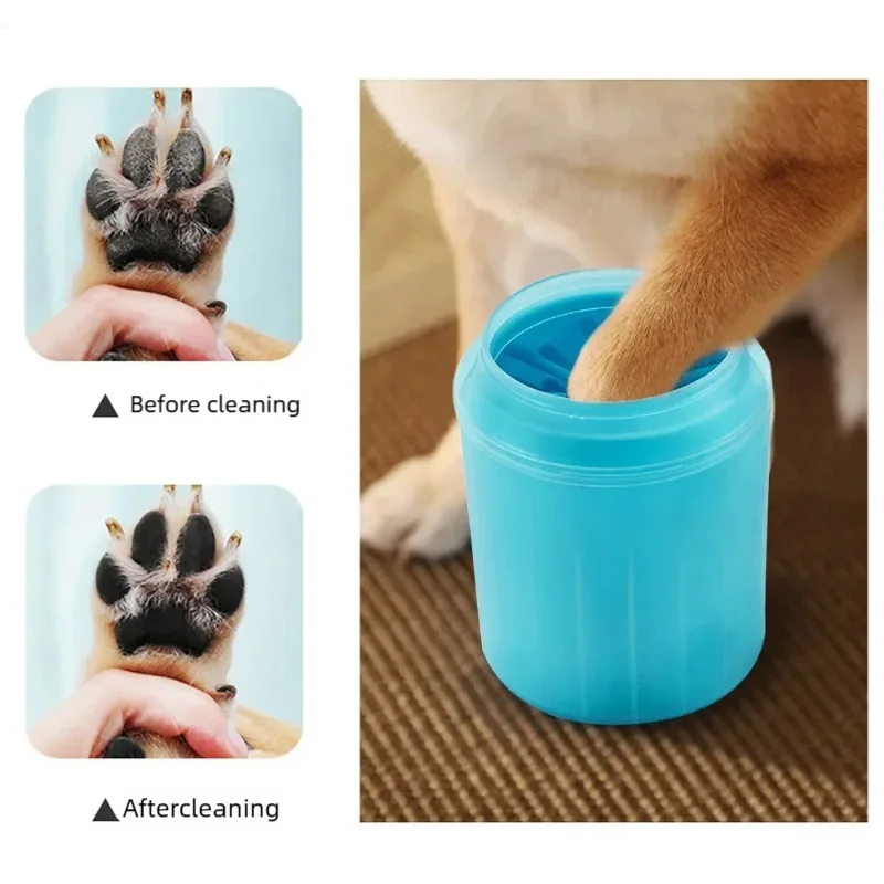 Portable Dog Paw Cleaner Cup – Soft Silicone Paw Washer