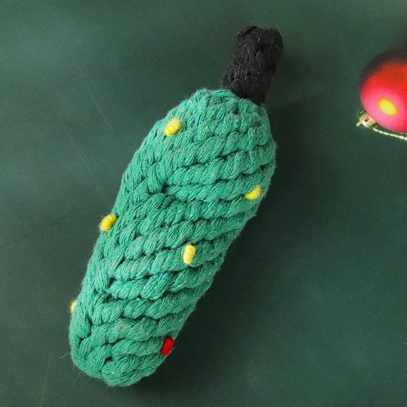 Holiday Rope & Plush Dog Toys – product photo 7