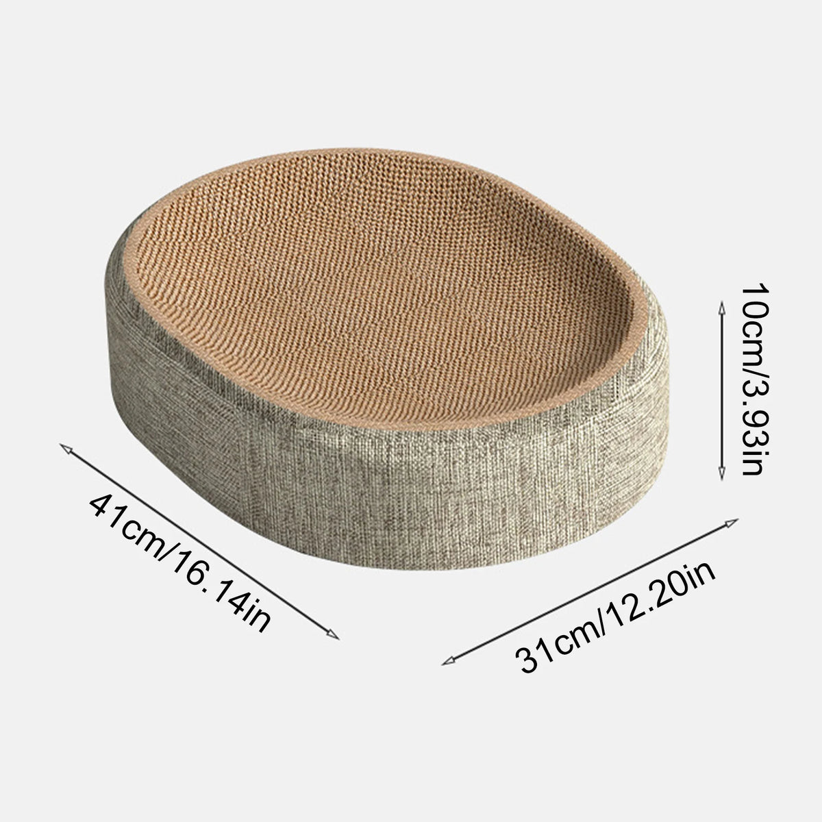Cat Scratcher Lounge Bed – Sisal Lounger & Oval Bed Styles