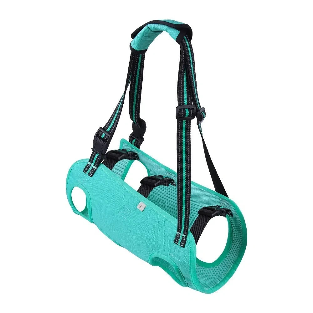 Dog Lift Support Harness - Green, S