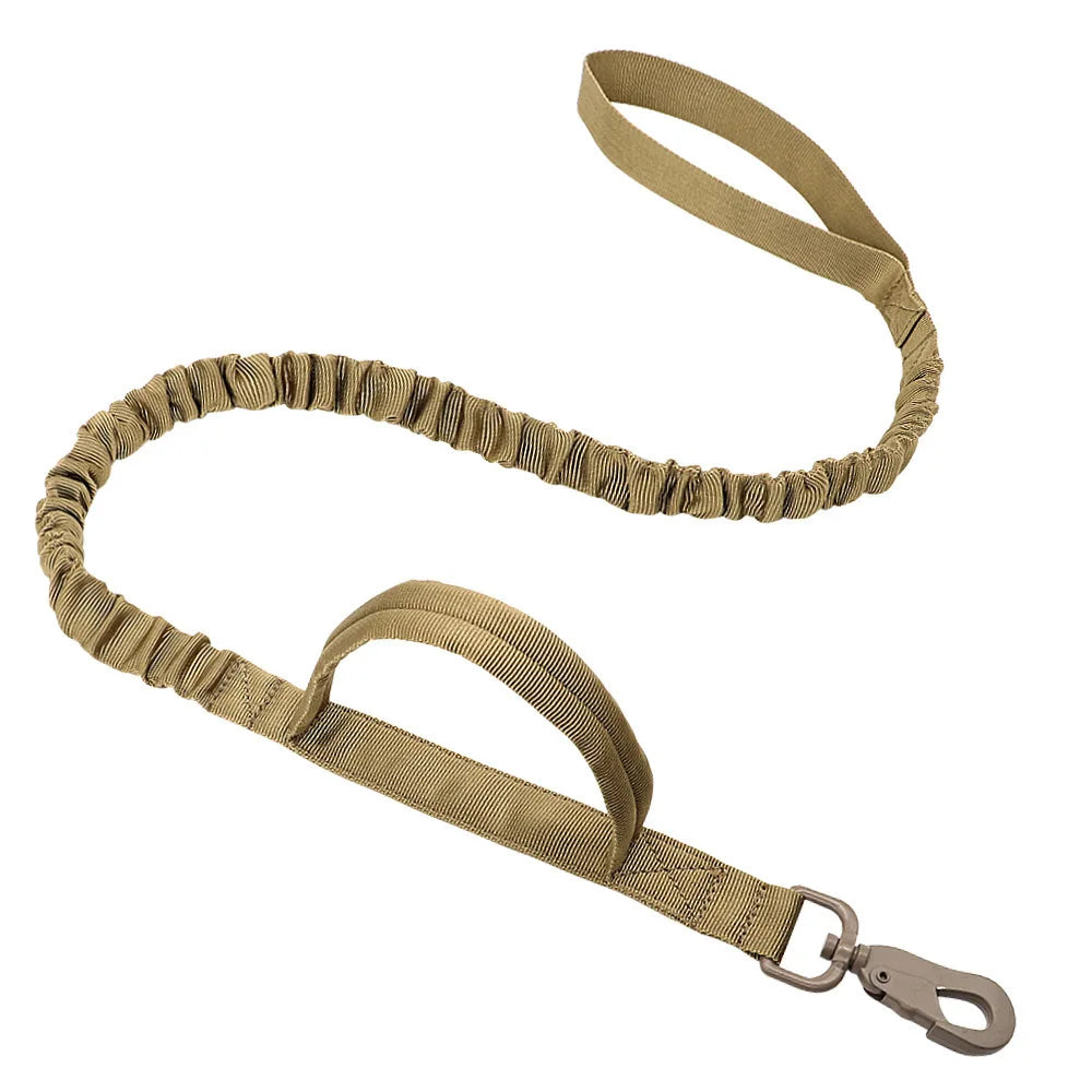 Tactical Harness & Leash Set for Small Pets - Brown Leash