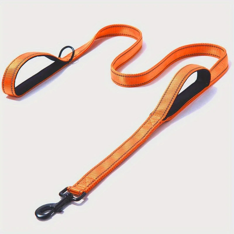 Double-Handle Reflective Training Dog Leash