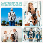 Hands-Free Front Dog Carrier Backpack – Legs-Out & Padded