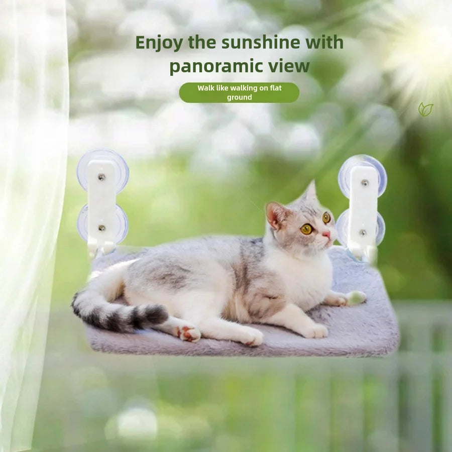 Foldable Cat Window Perch with Suction Cups