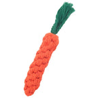 Braided Cotton Rope Carrot Chew Toy for Dogs