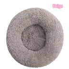 Calming Donut Bed for Dogs & Cats – Fluffy Plush