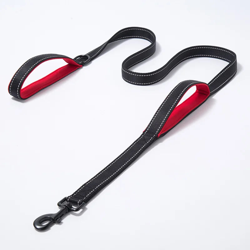 Double-Handle Reflective Training Dog Leash