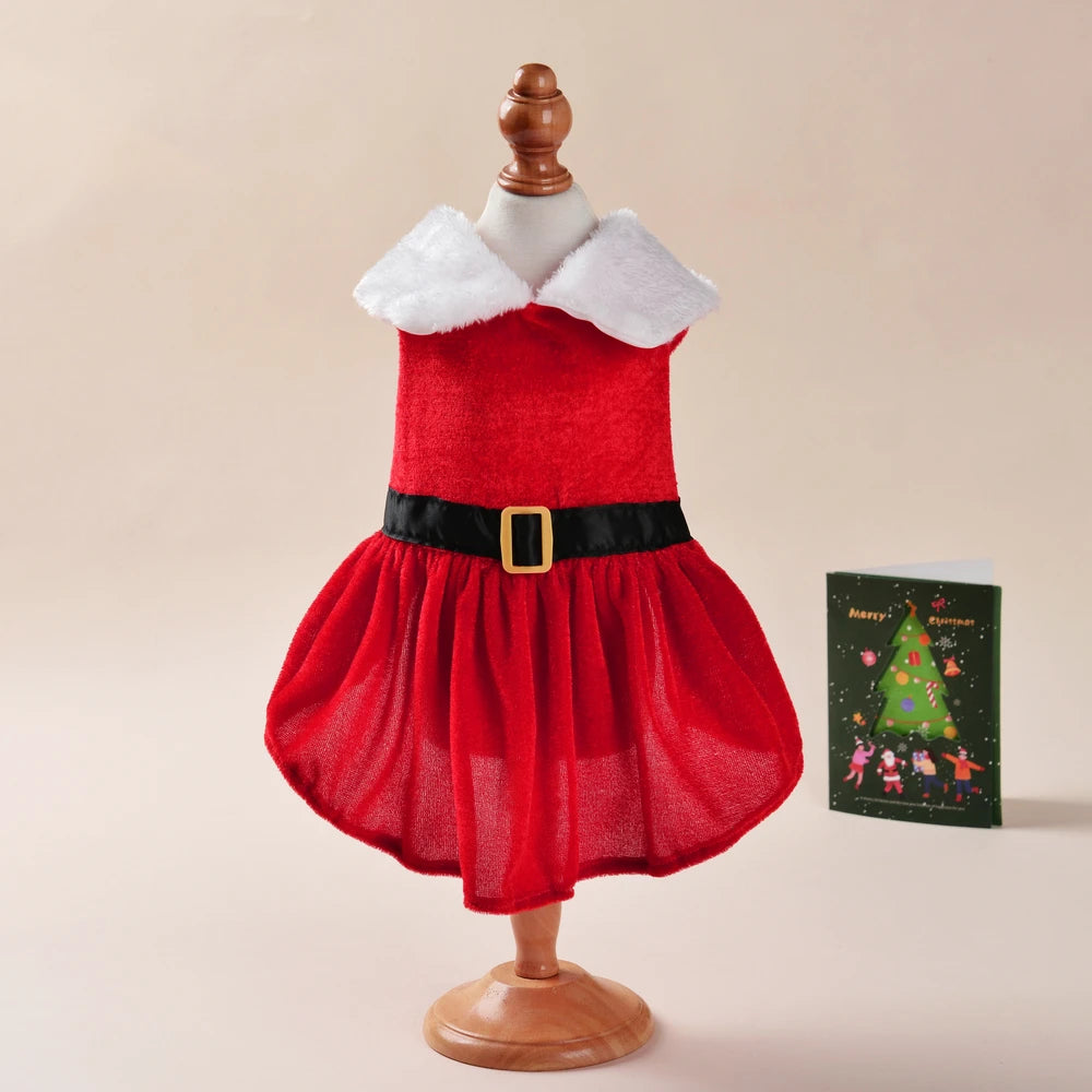 Red Christmas Dress for Dogs & Cats – product photo 7