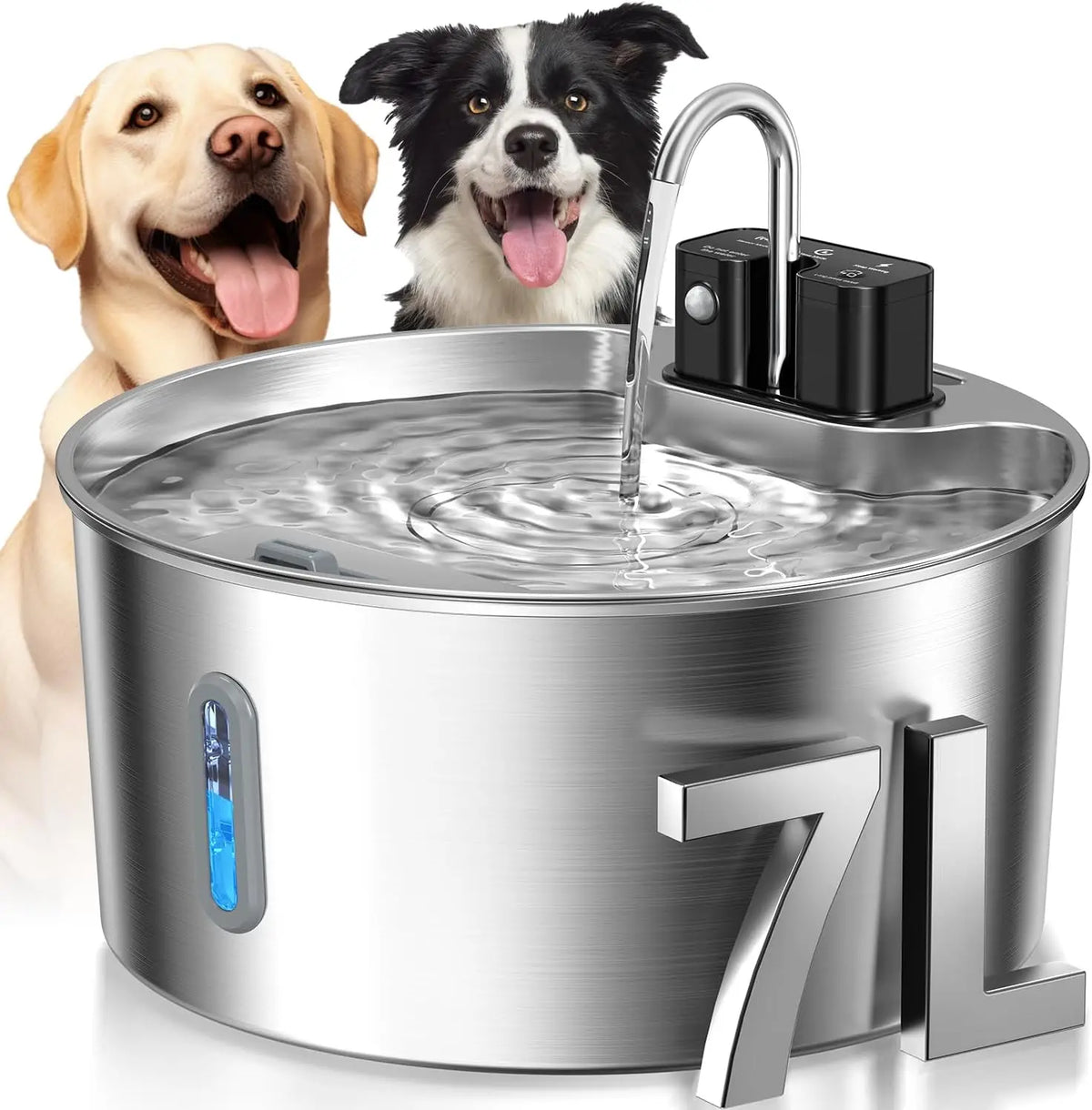 7L Stainless Steel Sensor Pet Water Fountain - Only Pet Water