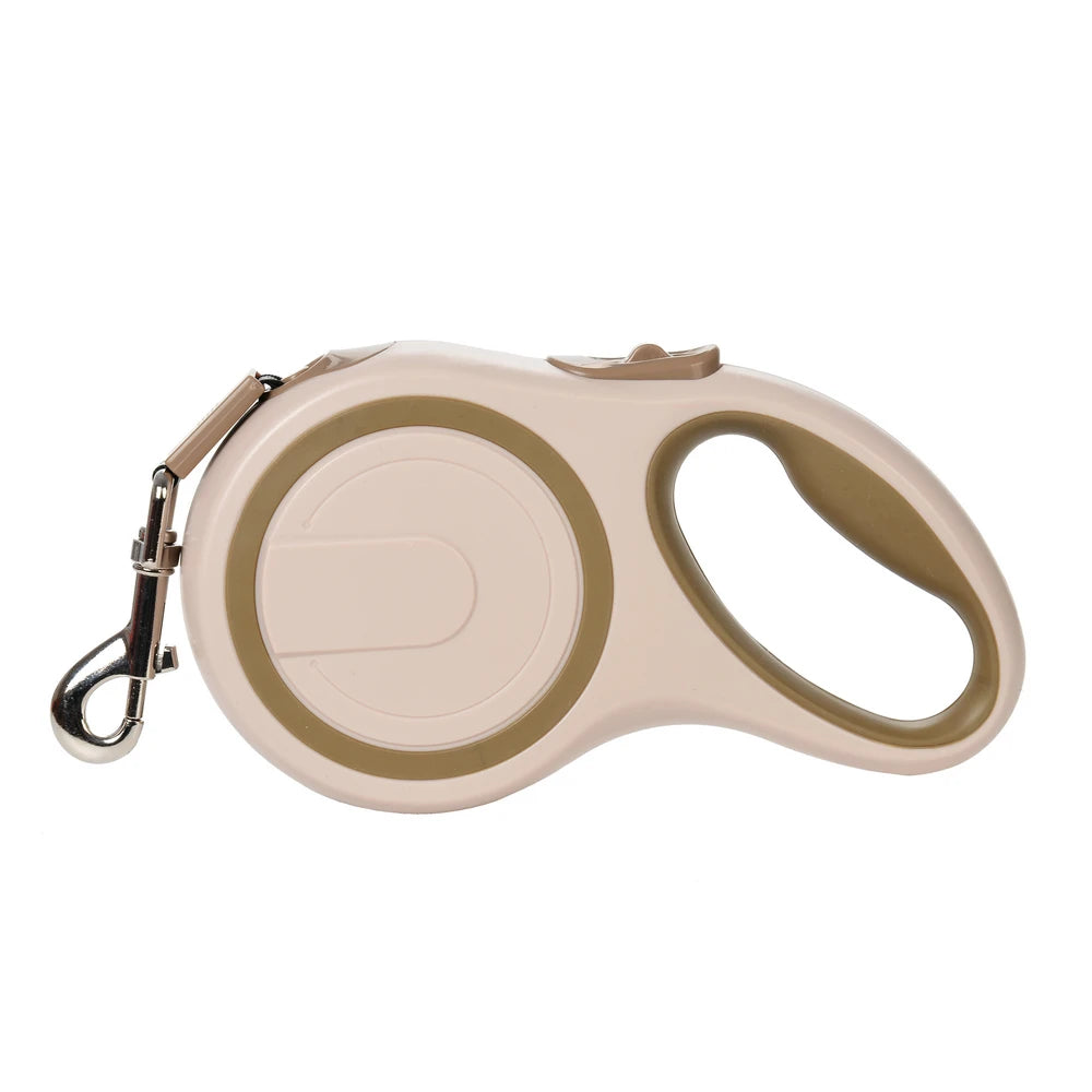 Heavy-Duty Retractable Dog Leash - Coffee