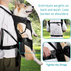 Hands-Free Front Dog Carrier Backpack – Legs-Out & Padded