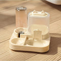 2-in-1 Automatic Cat Feeder & Water Dispenser - Yellow