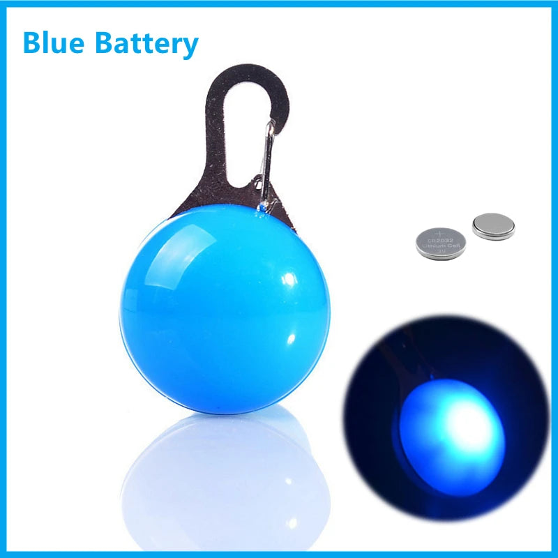 USB Rechargeable LED Safety Dog Collar - Blue – Pendant