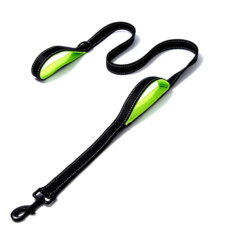 Double-Handle Reflective Training Dog Leash