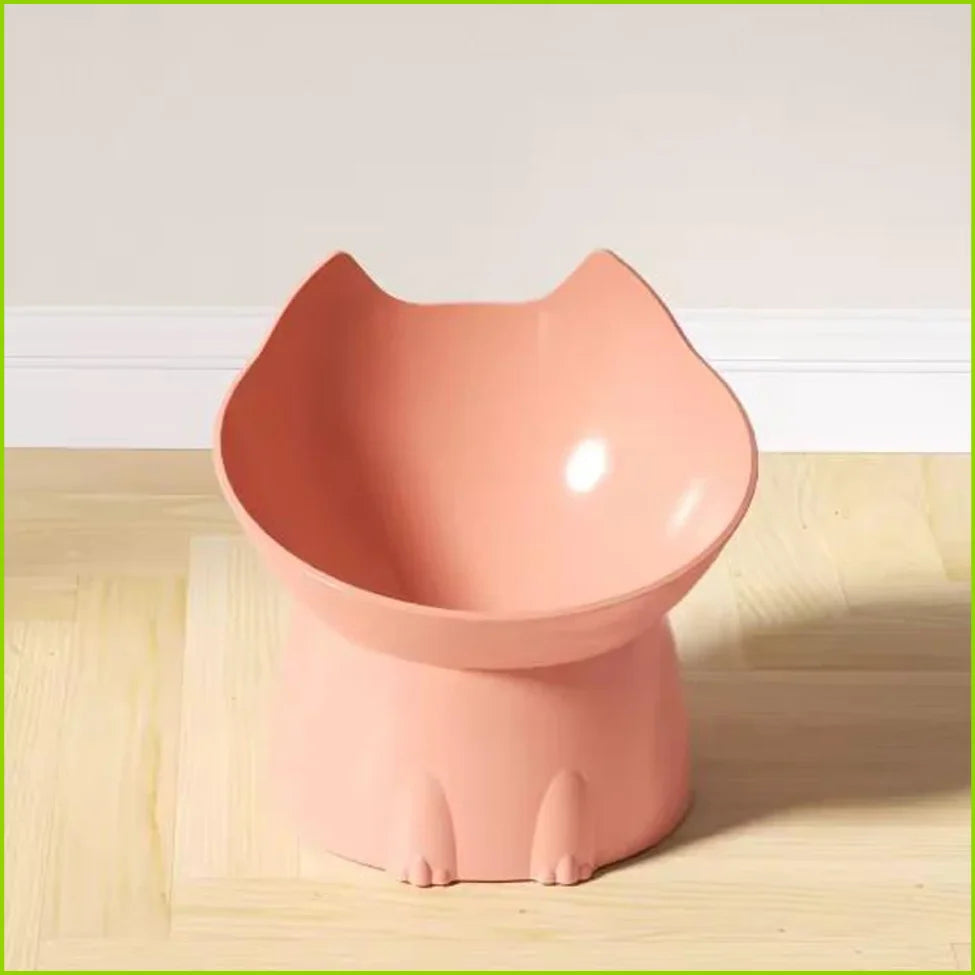 Elevated Long-Ear Pet Feeding Bowl - Pink