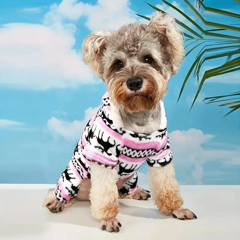 Reindeer Fleece Dog Pajamas – product photo 8