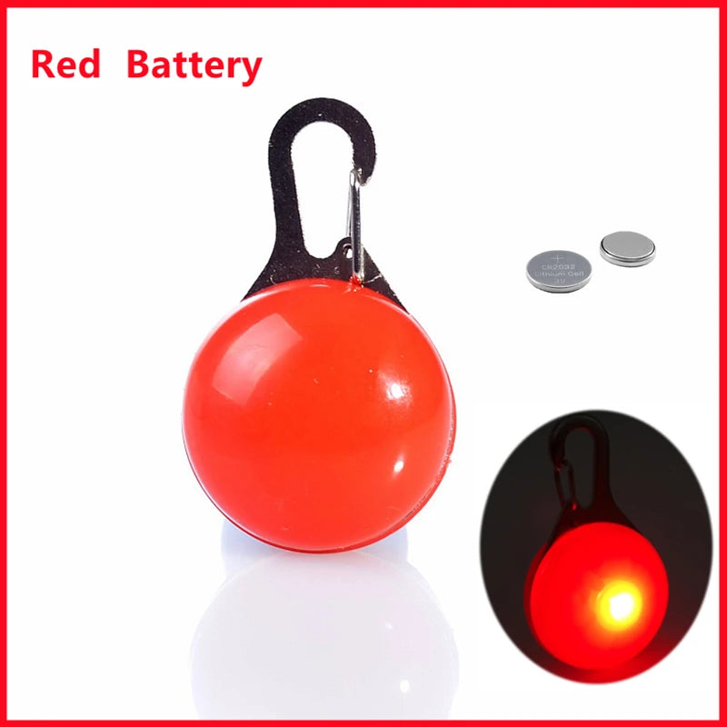USB Rechargeable LED Safety Dog Collar - Red – Pendant