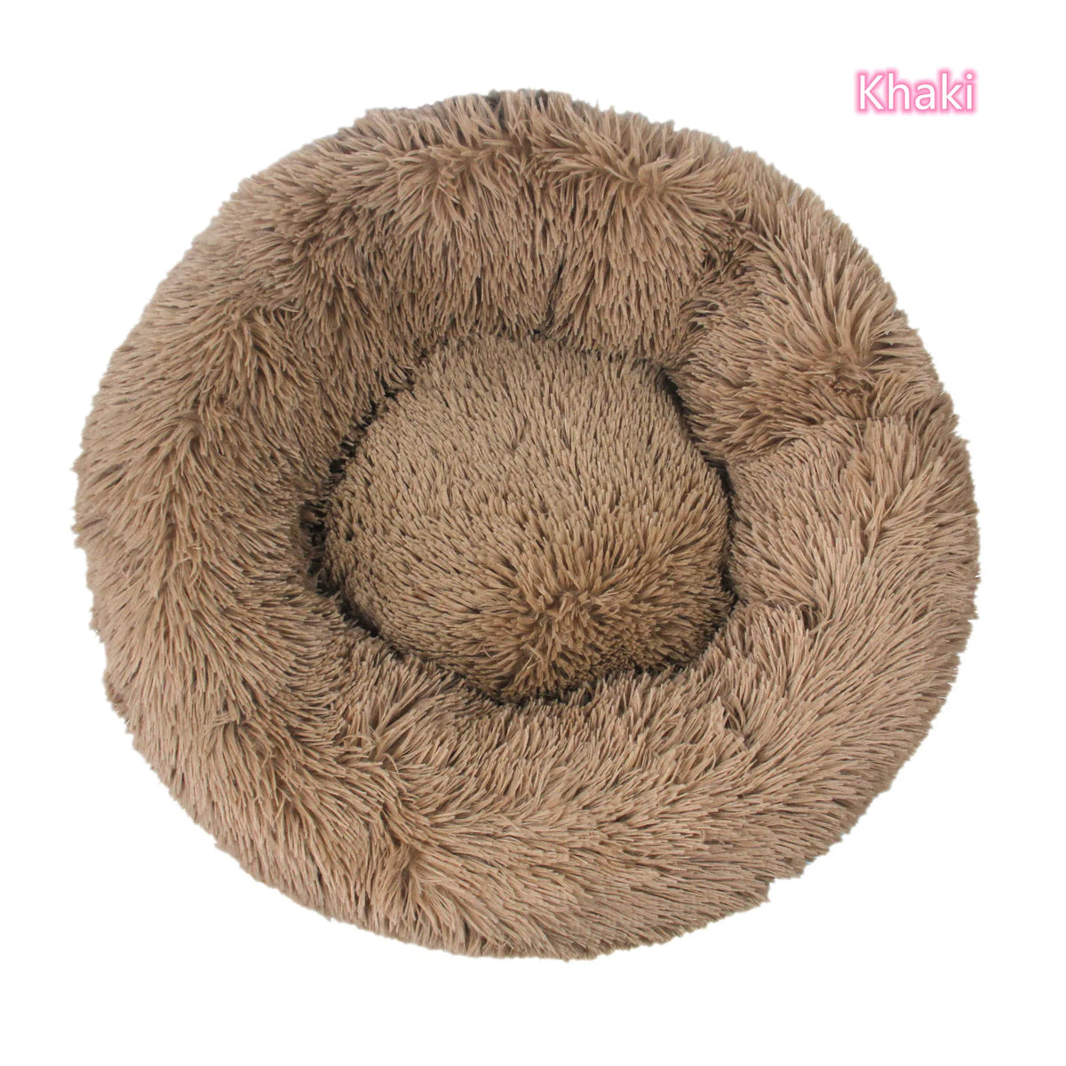 Calming Donut Bed for Dogs & Cats – Fluffy Plush