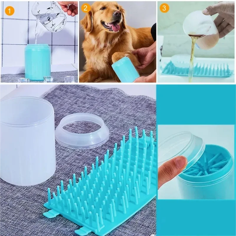 Portable Dog Paw Cleaner Cup – Soft Silicone Paw Washer