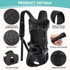 Hands-Free Front Dog Carrier Backpack – Legs-Out & Padded