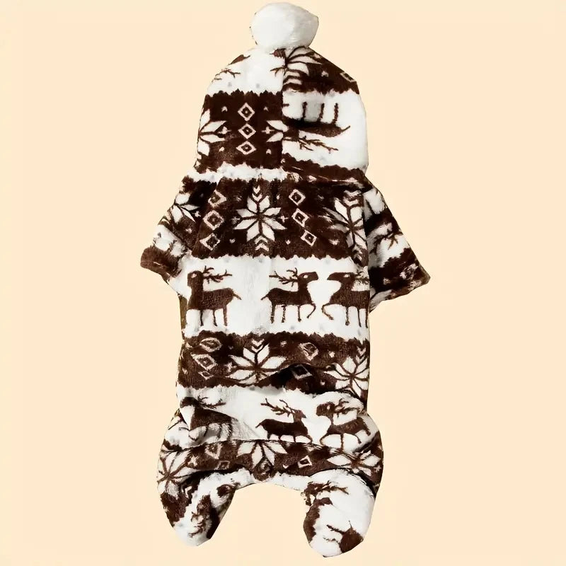 Reindeer Fleece Dog Pajamas – product photo 6