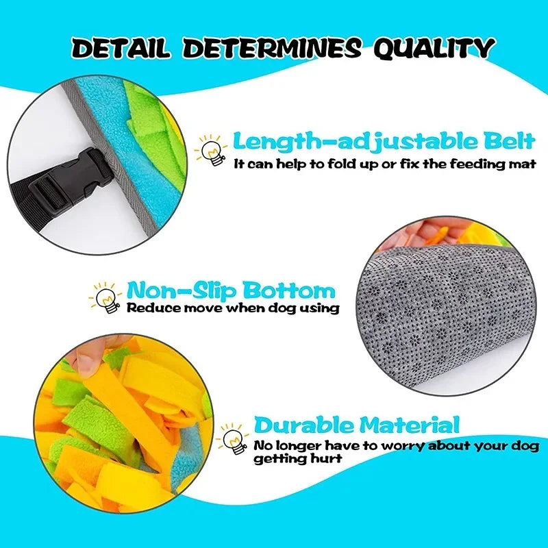 Large Snuffle Mat for Dogs – Slow Feeder & Sniffing Puzzle