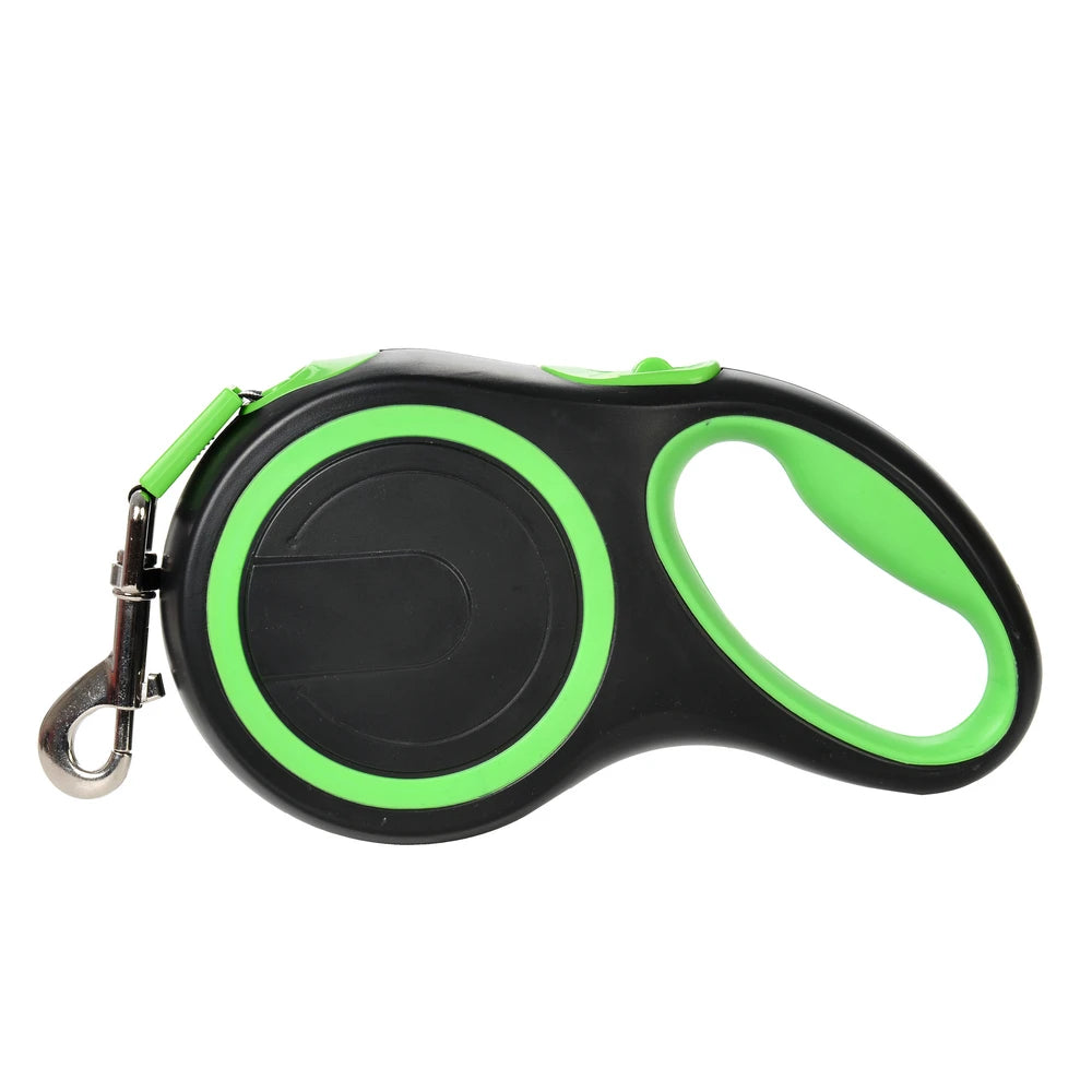 Heavy-Duty Retractable Dog Leash - Green