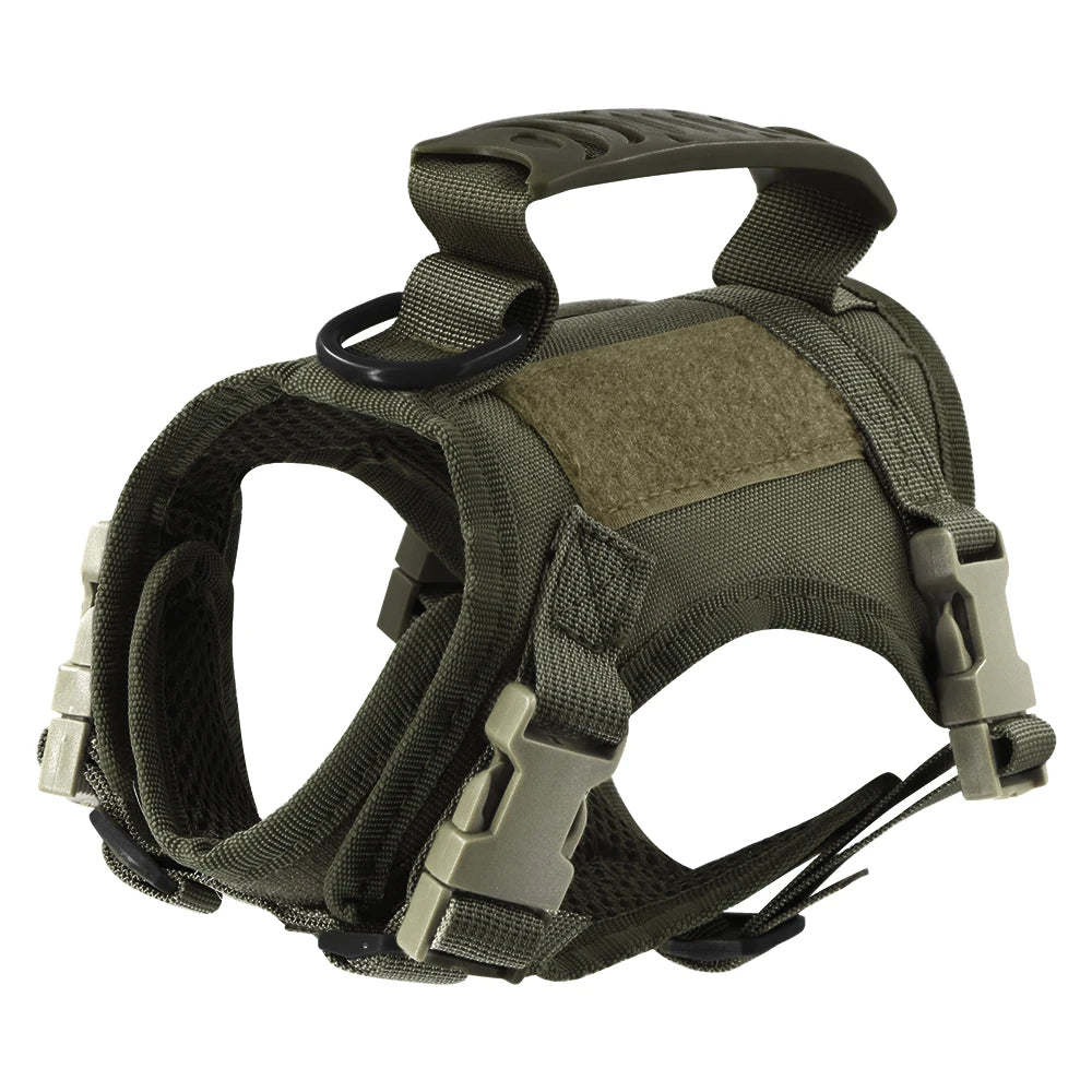 Tactical Harness & Leash Set for Small Pets - Green Harness
