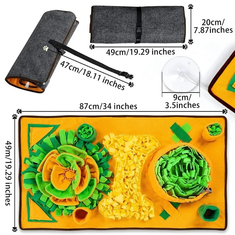 Large Snuffle Mat for Dogs – Slow Feeder & Sniffing Puzzle