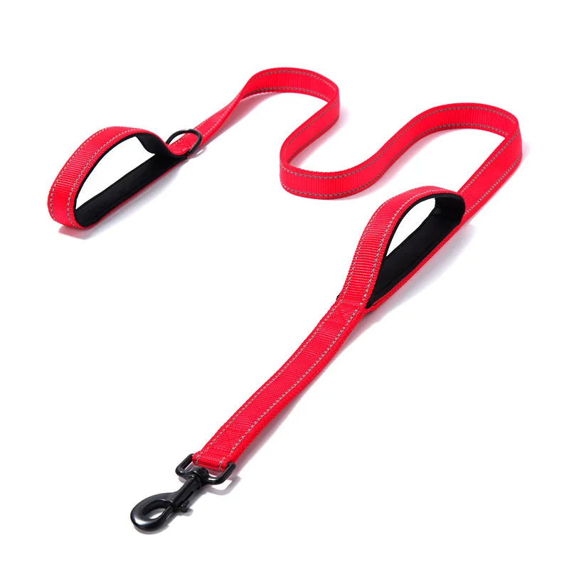 Double-Handle Reflective Training Dog Leash