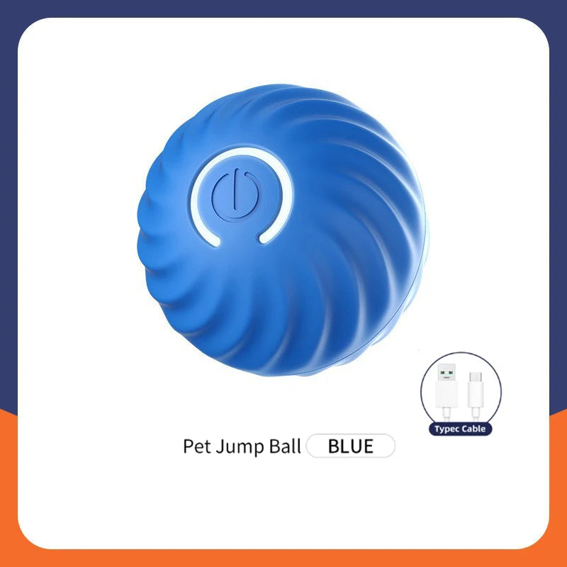 USB Rechargeable Interactive Dog Ball - Blue 1