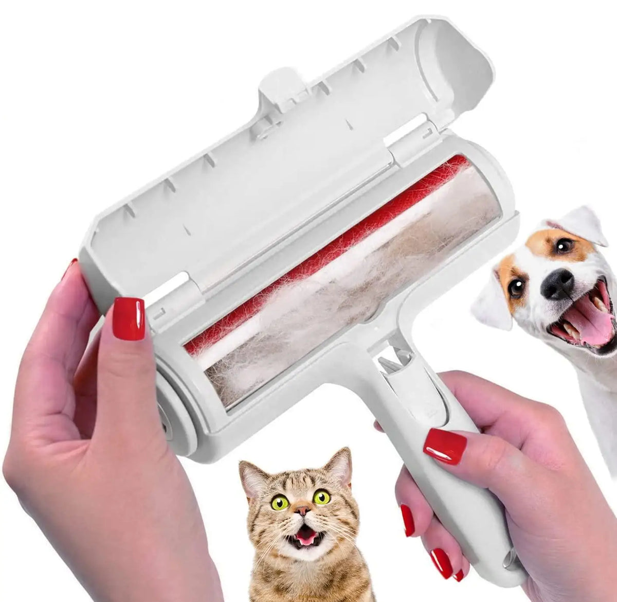 Reusable Pet Hair Remover Roller – Self-Cleaning, No Refills