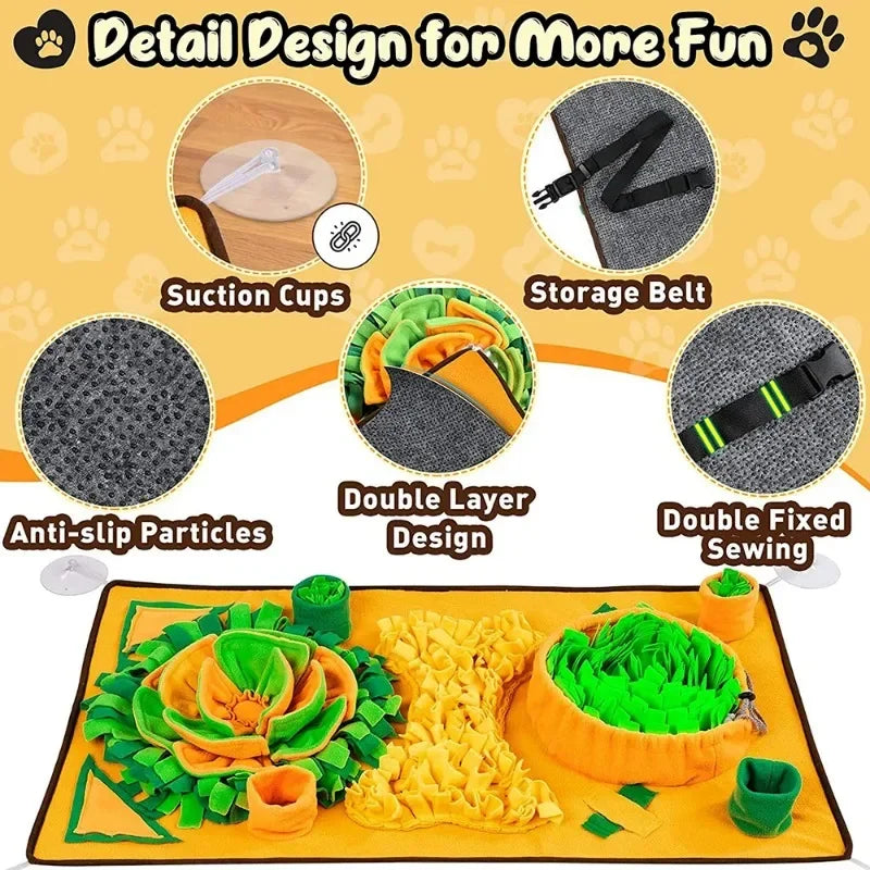 Large Snuffle Mat for Dogs – Slow Feeder & Sniffing Puzzle