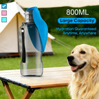 800ml Portable Leak-Resistant Pet Water Bottle