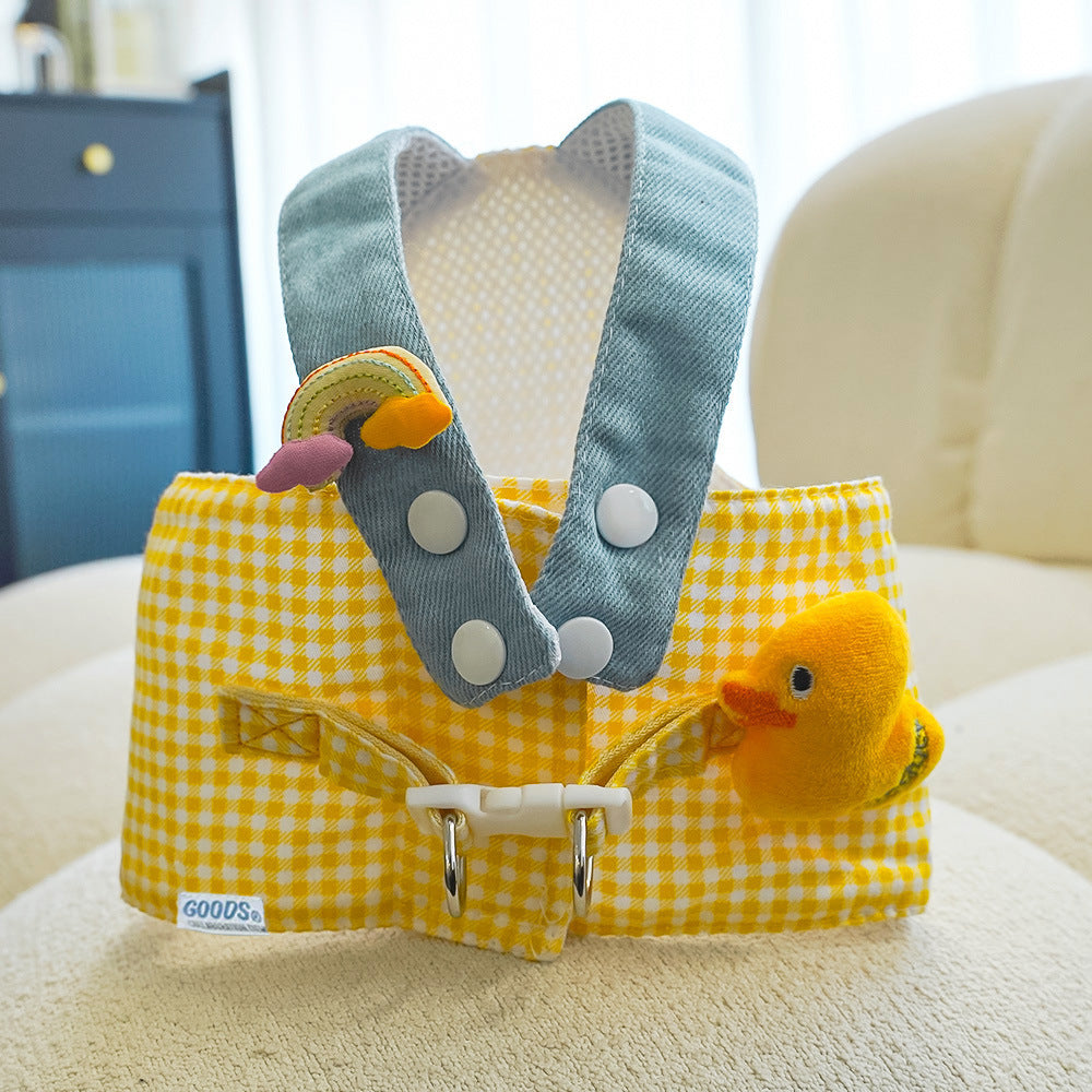 Duck & Frog Harness Set with Leash & Cap – Small Dogs & Cats