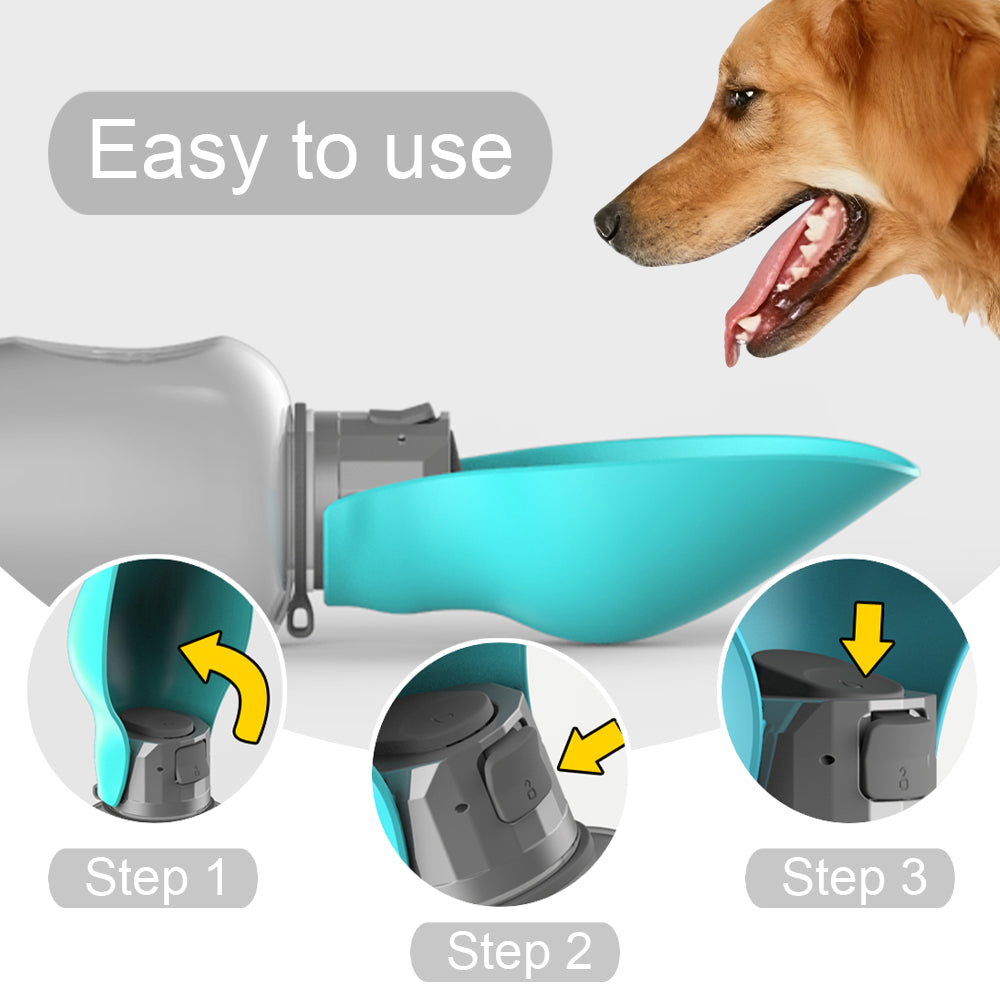 800ml Portable Leak-Resistant Pet Water Bottle – photo 5