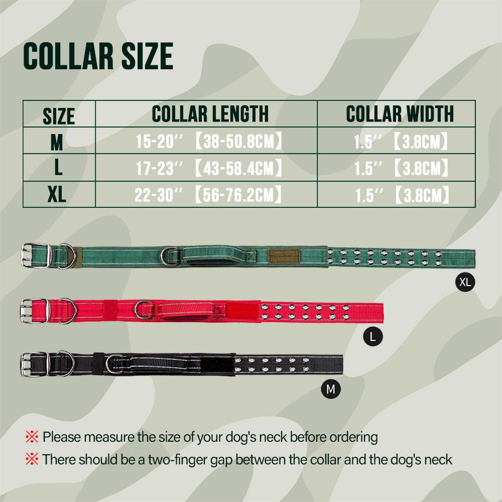 Heavy-Duty Tactical Dog Collar with Double Buckle – photo 10