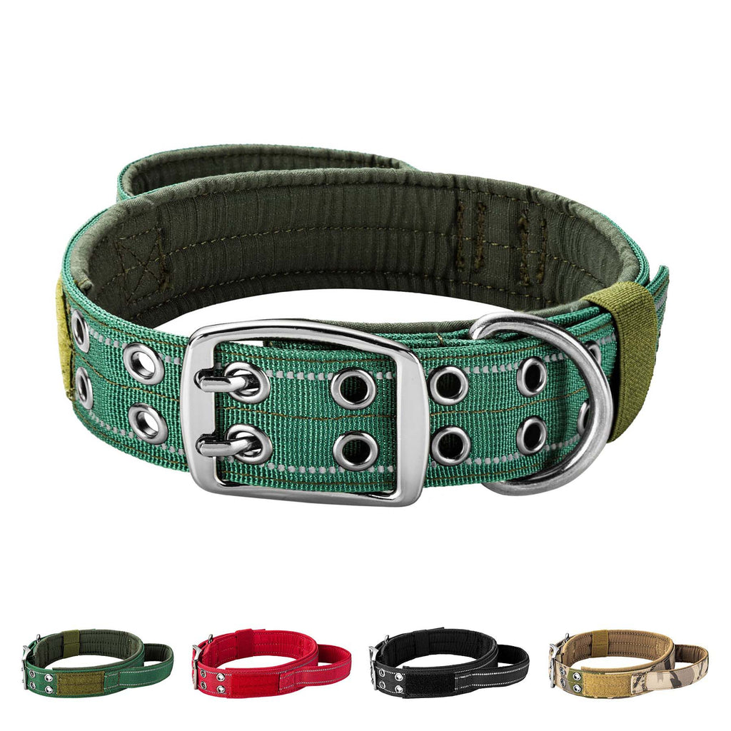 Heavy-Duty Tactical Dog Collar with Double Buckle