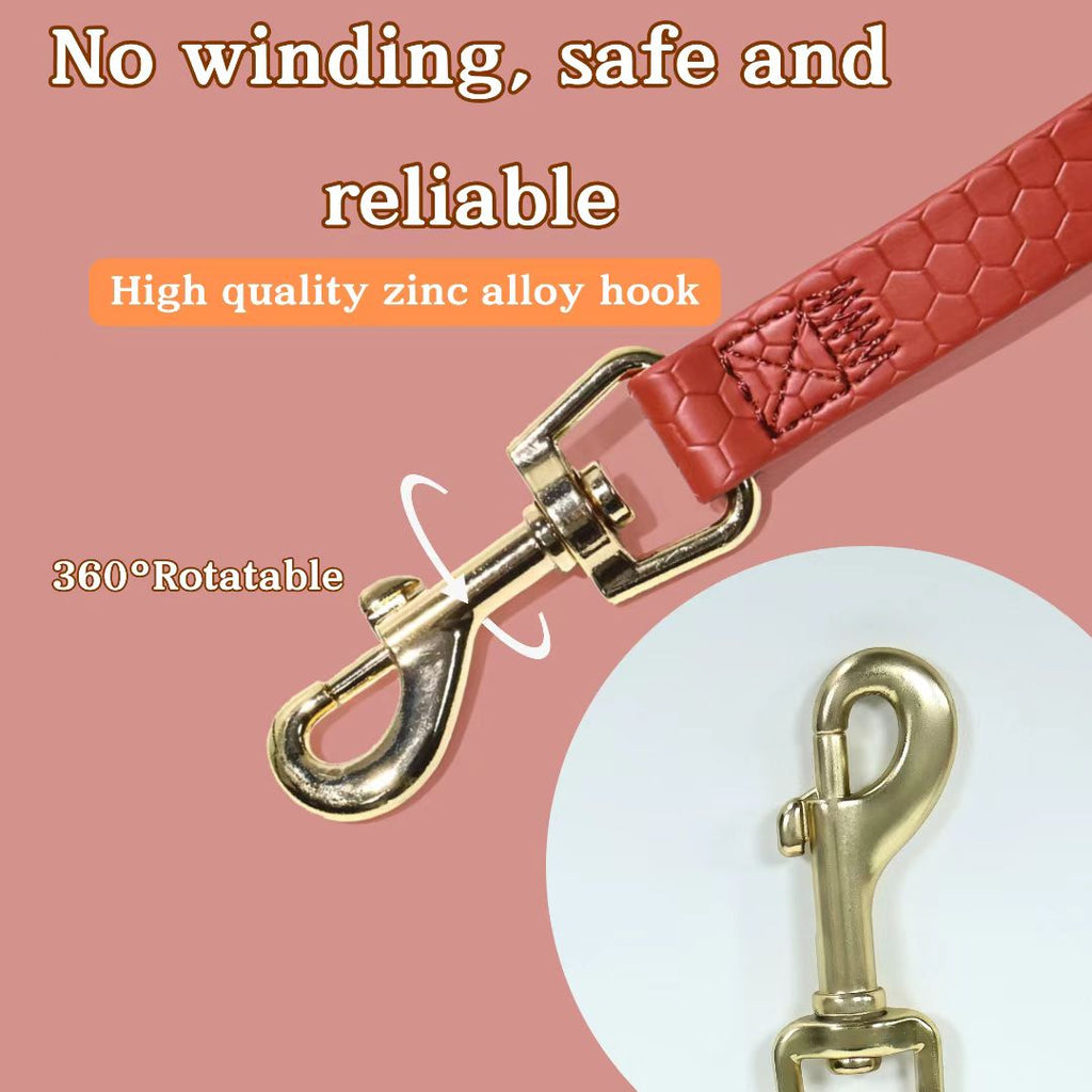 Waterproof PVC Dog Leash with Gold-Tone Buckle – photo 14