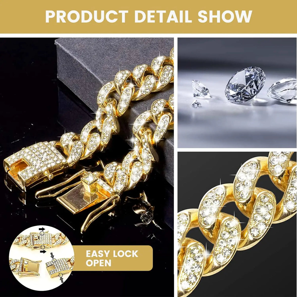 Cuban Link Diamond Dog Collar – photo 6