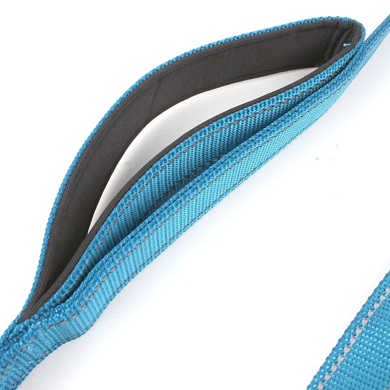 Reflective Double-Handle Training Dog Leash | Barkave Pets