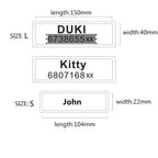 Personalized Dog Collar with Custom Name Patch